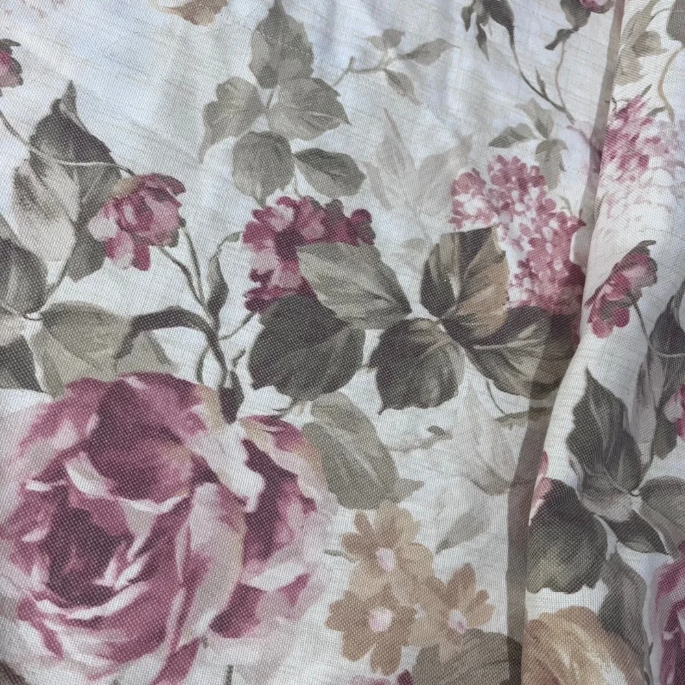 Vtg JCPenney Home‎ Floral Rose Window Valance 80x18 Cottagecore Shabby Chic Trim